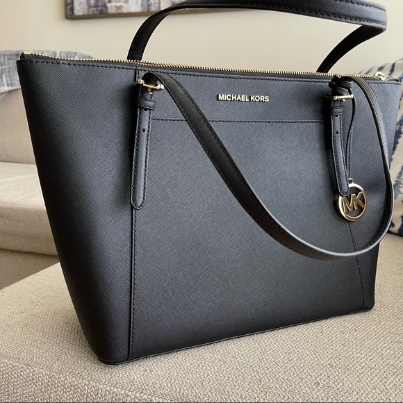 Michael Kors MK Ciara Large Black Tote Bag - Picture 2 of 11